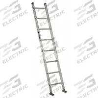LOUISVILLE LADDER Straight Ladder: 8 ft Ladder Size, Aluminum, 300 lb Load Capacity, 15 lb Wt (MPN AE2108). Key specifications — Color: Silver; Brand: LOUISVILLE LADDER; Included Features: Mar-Resistant End Caps; Shoe Type: Swivel Safety.