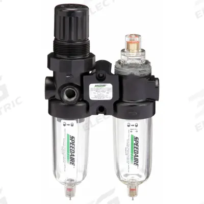 SPEEDAIRE Filter/Regulator/Lubricator: 1/4 in NPT, 10 cfm, 150 psi Max Op Pressure - Speedaire Filter, Regulator & Lubricators (FRLs)