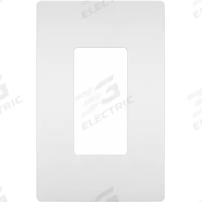 PASS & SEYMOUR Wall Plate: Decorator-Rocker, 1 Gang, White - General Purpose Wall Plates