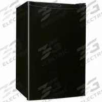 DANBY Mini Refrigerator: Black, 4.4 cu ft Total Capacity, 4 Shelves, Energy Star Certified (MPN DAR044A4BDD). Key specifications — Color: Black; Defrost: Automatic; Voltage: 115V AC; Energy Star Certified: Yes; Includes Water Dispenser: No; Door Hinge: Swing; Door Style: Solid; Brand: DANBY.