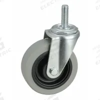 APPROVED VENDOR Stem Caster: 4 in Wheel Dia., 1 1/4 in Wheel Wd, Swivel, Swivel, 1/2 in Stem Dia. (MPN 32J828). Key specifications — Brand: APPROVED VENDOR; Thread Size: 1/2"-13; Wheel Bearing Type: Delrin; Wheel/Tread Color: Gray; Roll Up: Swivel.