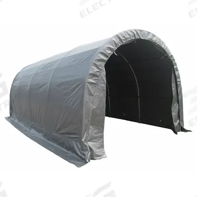 APPROVED VENDOR Temporary Garage: 20 ft Overall Lg, 10 ft Overall Wd, 8 ft Overall Ht, Steel - Garage-Style Tents