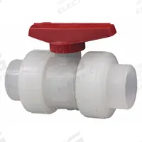 CHEMTROL Manual Two-Way Ball Valve: 1/2 in, Polypropylene, Straight, Socket x Socket, Three-Piece (MPN MN913A6). Key specifications — Brand: CHEMTROL; Handle: Tee.