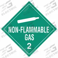 LABELMASTER DOT Container Placard: Non-Flammable Gas, 10 3/4 in x 10 3/4 in, Vinyl, 10 Labels, 10 PK (MPN 19UA75). Key specifications — Brand: LABELMASTER; Message: Non-Flammable Gas.