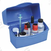 LAMOTTE Chlorine Bleach Water Quality Test Kit: Chlorine Bleach, 0.2 to 10% Range, 0.20% Sensitivity (MPN 7105-03). Key specifications — Includes: 0.1 g Spoon; Range: 0.2 to 10%; Sensitivity: 0.20%; Test Parameters: Chlorine Bleach.