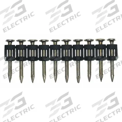 SENCO Concrete Nails,1" L,Zinc Plated,PK1000: Concrete Nails, Flat, Smooth, Steel - Collated Concrete Nails