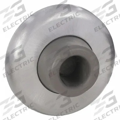 APPROVED VENDOR Concave Door Stop: Wall - Mounted, 2 3/8 in Lg, 15/16 in Wd, 2 3/8 in Overall Ht - Standard Door Stops