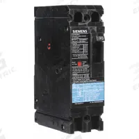 SIEMENS Molded Case Circuit Breaker: 90 A Amps, 18kA at 480V AC, Fixed, Load Side Lug, Any, ED4 (MPN ED42B090). Key specifications — Phase Connection: Any; Instantaneous Trip: Fixed; Terminal Connection: Load Side Lug; Series: ED4; Max. AIR Rating: 18kA at 480V AC.