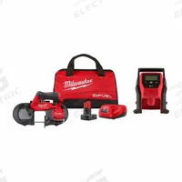 MILWAUKEE Tool Combination Kit: 2 Tools, Inflator/Portable Band Saw, 12 V DC Volt, Battery Included (MPN 2529-21XC, 2475-20). Key specifications — attr1176460: Inflator.