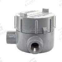 Conduit Outlet Body: Aluminum, GE, 3/4 in Trade Size, L Body, 19 cu in Body Capacity (MPN GECLT-2). Key specifications — Series: For Standard Body; Compatible Conduit Trade Size: 3/4 in; Thread Gender: Female; Hub Style: Threaded; Cover Included: Yes; Body Style: L; Connection Type: Threaded; Back Type: Flat.