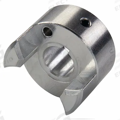 RULAND MANUFACTURING Jaw Coupling Hub: JS16 Coupling Size, 1 in Outside Dia, Inch, Aluminum - Zero-Backlash Curved Jaw Coupling Hubs
