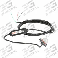 GROTE Strobe Light: Strobe, Amber, 1 in Overall Wd, 1 5/8 in Overall Ht, LED, 10 to 16V (MPN 77933). Key specifications — Operating Voltage: 10 to 16V; Number of Flash Patterns: 25; Electrical Connection: Blunt Cut Wires; Mount Type: Screw; Brand: GROTE; Shape: Round.