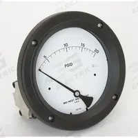 MIDWEST INSTRUMENT Differential Pressure Gauge: Back, 1/4 in NPT Female, Model 142, 4 1/2 in Dial (MPN 142-SC-00-OO-20P). Key specifications — Sensor Type: Diaphragm; Series: Model 142; Housing Material: 316 Stainless Steel; Certificate of Calibration: Not Included.