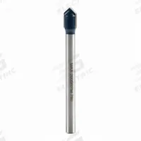 BOSCH Glass and Tile Drill Bit: 1/4 in Drill Bit Size, 2 1/2 in Max Drilling Dp, 2 1/4 in Overall Lg (MPN GT300). Key specifications — attr253610: Glass; attr277139: BOSCH.