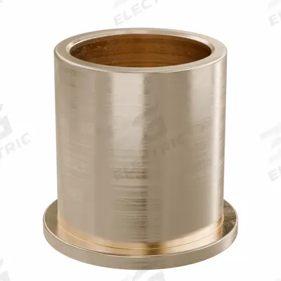 OILITE Flanged Sleeve Bearing: Bronze, SAE 841, 18 mm Bore, 22 mm OD, 25 mm Lg - Lubricated General Purpose Metallic Flanged Sleeve Bearings
