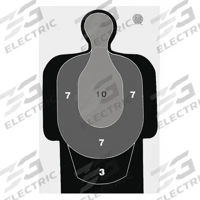 ACTION TARGET Shooting Range Targets: Paper, Silhouette Target, 25 in Ht, 24 in Wd - Silhouette Targets