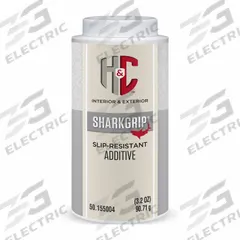 H&C Anti-Slip Additive: Clear, Interior, 3.2 oz Container, 1 gal (MPN 50.155004-99). Key specifications — Additive Type: Anti-Slip Additive; Brand: H&C; Base Type: Solvent; Color: Clear; Use Location: Interior; Coverage Area: 1 gal.