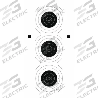ACTION TARGET Shooting Range Targets: Paper, Bullseye Target, 35 in Ht, 23 in Wd, Black/White - Bullseye Targets