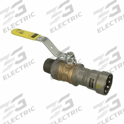 VIEGA MEGAPRESS Manual Two-Way Ball Valve: 3/4 in, Bronze, Straight - Bronze Ball Valves