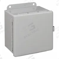 HOFFMAN Enclosure: Steel, 6 in x 6 in x 4 in, NEMA 12/13, Solid Cover, Hinged (MPN A606CHQR). Key specifications — Brand: HOFFMAN; Closure Method: Quick Release Latch; Knockouts: Not Included.