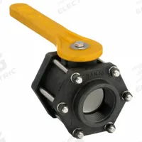BANJO Manual Two-Way Ball Valve: 2 in, Polypropylene, Straight, FNPT x FNPT, Three-Piece, Lever (MPN V200FP). Key specifications — Brand: BANJO; Handle: Lever.