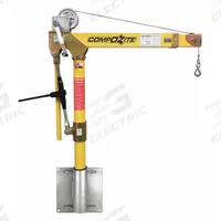 OZ LIFTING PRODUCTS Davit Crane Kit: Composite, Manual, 1,200 lb Max. Load Capacity, 0 in to 55 ft (MPN OZ1200DAV-SP3). Key specifications — Material: Composite; Brand: OZ LIFTING PRODUCTS; Included Base Type: Wall; Body Material: Composite.