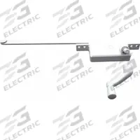 PRIME-LINE Window Operator: Crank, Handle Included, Right-Hand, Frame, White, 4 3/4 in Base Lg (MPN H 3711). Key specifications — Brand: PRIME-LINE; For Use With: Casement Windows; Finish: Powder Coated; Color: White; Handing Orientation: Right-Hand; Handle Type: Crank; Mounting Location: Frame; Product Type: Window Operator.