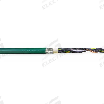 CHAINFLEX Control Cable: 20 AWG, 18 Conductors, 25 ft, PVC Jacket - Continuous Flexing Control Cables