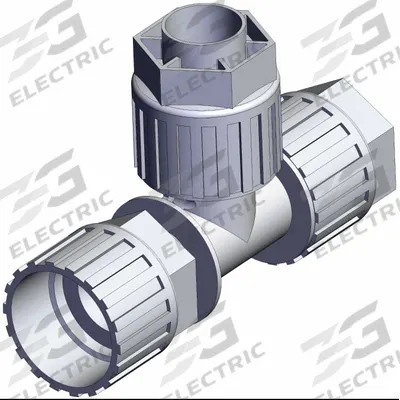 SMC High Purity Fitting: 1 in OD x 1 in OD x 1 in OD Size - PFA Compression Tube Fittings