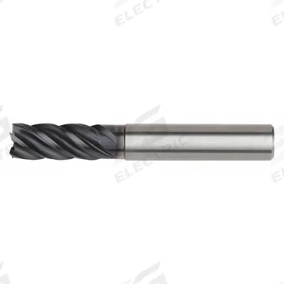 WIDIA HANITA Square End Mill: Carbide, AlTiN Coated, 5 Flute, 10 mm Mill Dia, 22 mm LOC - Reduced-Neck Fast-Cutting Carbide Square End Mills for Stainless Steel & Super Alloys