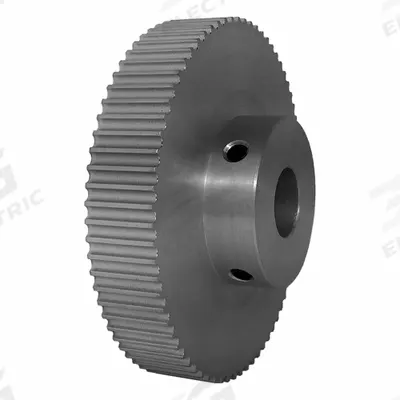 Dayton Timing Pulley: Modified Curvilinear, Fixed, For GT Timing Belt Section - GT Section Fixed-Bore Timing Pulleys with Hub