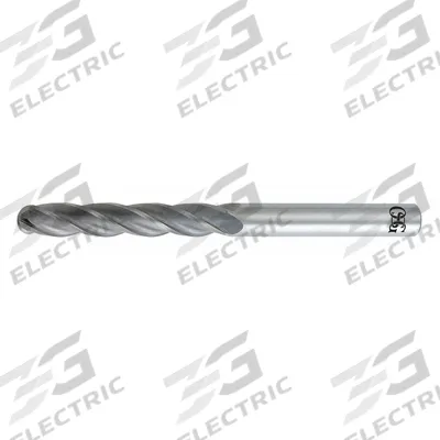 OSG Ball End Mill: Carbide, 4 Flute, 4 mm Mill Dia, 28 mm LOC, 76 mm OAL (MPN 484-1575-BN) - General Purpose Carbide Ball End Mills