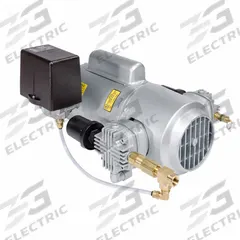 GAST Piston Air Compressor: 0.333 hp, 1 Phase, 115V AC, 50 psi Max Continuous Pressure, 3 cfm (MPN 3LBA-10-M300AX). Key specifications — attr50761: 115V AC; attr50712: GAST; attr51763: 1.