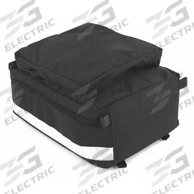 R&B FABRICATIONS Pannier Bag: 16 in L x 12 in W x 8 in H, Cordura Nylon, Black - Medical Pannier Bags