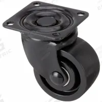 APPROVED VENDOR Plate Caster: Swivel, No Brake, Polypropylene, 3 in Wheel Dia, 1 9/16 in Wheel Wd (MPN P10S-PB030K-P). Key specifications — Wheel Bearing Type: Ball; Wheel/Tread Color: Black; Brand: APPROVED VENDOR; Caster Type: Swivel.