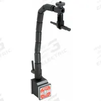 STARRETT Magnetic-Base Indicator Holder: Magnetic-Base Indicator Holder, Flex Arm, Magnetic Base (MPN 657T). Key specifications — attr1184043: STARRETT; attr1200946: Magnetic-Base Indicator Holder; attr1184013: 657T; attr1184031: On/Off Knob; attr1184022: Magnetic; attr1184027: 1-7/8 in L x 1.625 in W x 1-15/16 in H; attr1184030: 1/4"-20.