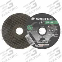 WALTER SURFACE TECHNOLOGIES Abrasive Cut-Off Wheel: Type 1, 4 1/2" x 3/64" x 7/8", Aluminum Oxide (MPN 11U042). Key specifications — Series: ZIP ALU; Brand: WALTER SURFACE TECHNOLOGIES.