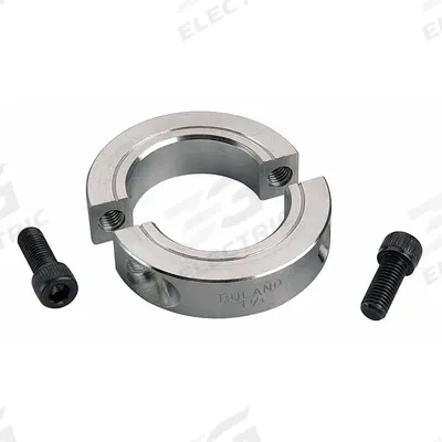 RULAND MANUFACTURING Shaft Collar: 2-Piece, Inch, Round, Clamp-On, 1 7/16 in Bore Dia - Aluminum Shaft Collars
