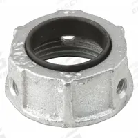 RACO Insulating Bushing: Iron, Zinc Plated, 3/4 in Trade Size, 9/16 in Overall Lg, Insulated (MPN 1133). Key specifications — Insulated: Yes; Brand: RACO.