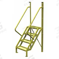 TRI-ARC Configurable Platform Ladder: 7.7 ft Overall Ht, 30 in Overall Wd, 20 in Overall Dp, Steel (MPN UCL5004242). Key specifications — Material: Steel; Color: Yellow; Brand: TRI-ARC.