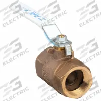 APOLLO Manual Two-Way Ball Valve: 1 1/2 in Size, Bronze, Straight, FNPT x FNPT, Std Port Ball Port (MPN 70LF-107-01). Key specifications — Brand: APOLLO; Handle: Lever.