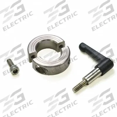 RULAND MANUFACTURING Quick Clamping Shaft Collar: 2 15/16 in Bore Dia, Round, 303 - Stainless Steel Two-Piece Clamping Lever Shaft Collars