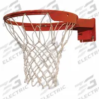 SPALDING Basketball Rim: NFHS, Easy Glide Net System/Flex Breakaway Rim Differentiation (MPN 411-723). Key specifications — attr985526: SPALDING; attr985545: 48 and 42 in Backboards; attr985544: Easy Glide Net System; attr985546: Anti-Whip Net; attr985530: NFHS; attr1031786: Basketball Rim.