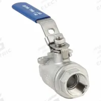 USA INDUSTRIALS Manual Two-Way Ball Valve: 3/4 in, 304 Stainless Steel, Straight Valve Body, PTFE (MPN ZUSA-VLV-159). Key specifications — Brand: USA INDUSTRIALS; Handle: Locking Lever.