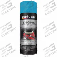 DUPLI-COLOR Automotive Paint: Interior, Engine Accessories/Engine Blocks, Solvent, Solvent-Based (MPN EDE161007). Key specifications — Color: Pontiac Blue; Coverage Area: 12 to 15 sq ft; Compatible Surface Material: Metal; Finish Texture: No Texture; Sheen: Gloss; Surface Texture: Smooth; Brand: DUPLI-COLOR.