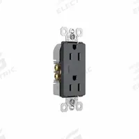 LEGRAND Receptacle: Duplex, 5-15, Graphite, 125V AC, 15 A, 2 Pole / 3 Wire (MPN 885TRGCC12)