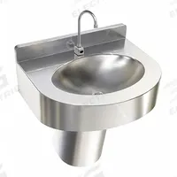 JUST MANUFACTURING Bathroom Sink: Institutional Group, Silver, Stainless Steel, Sensor, Single Hole (MPN WHLV175S-J). Key specifications — Series: Institutional Group; Includes: Enclosure; Color: Silver; Brand: JUST MANUFACTURING; Sink Type: Bathroom; Material: Stainless Steel; Sink Material: Stainless Steel.