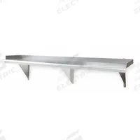 EAGLE GROUP Wall Shelf: 24 in x 12 in x 13 in, 90 lb Load Capacity, Aluminum, Unfinished (MPN SWS1224-16/3). Key specifications — Material: Aluminum; Standards: NSF; Finish: Unfinished; Includes: Brackets; Brand: EAGLE GROUP.