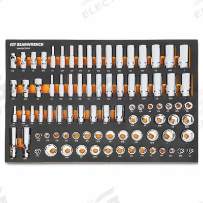 GEARWRENCH: 3/8 in Drive, 85 Piece, 12-Point/6-Point, SAE - SAE Socket Sets with Drive Tools