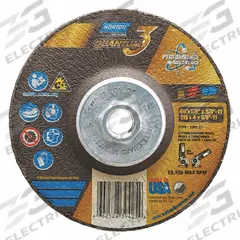 NORTON Cut-Off & Grinding Wheel: Type 27, 4 1/2" x 1/8" x 5/8"-11, Ceramic, 36 Grit, Quantum 3 SG (MPN 66252839423). Key specifications — Series: Quantum 3 SG; Brand: NORTON.